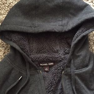 Michael Kors Fleece Lined Zip Hoodie